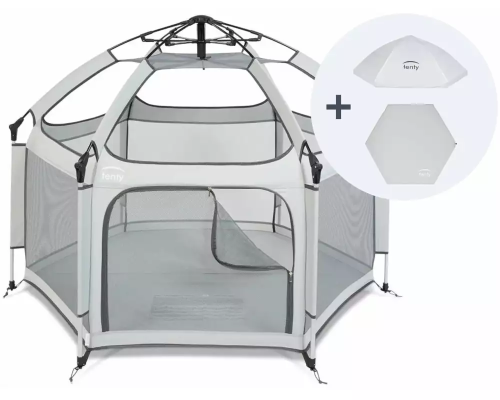 tenty Laufgitter Set Grau