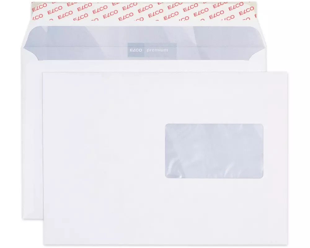 ELCO Couvert Premium B5 mit Fenster rechts, 500 Stück