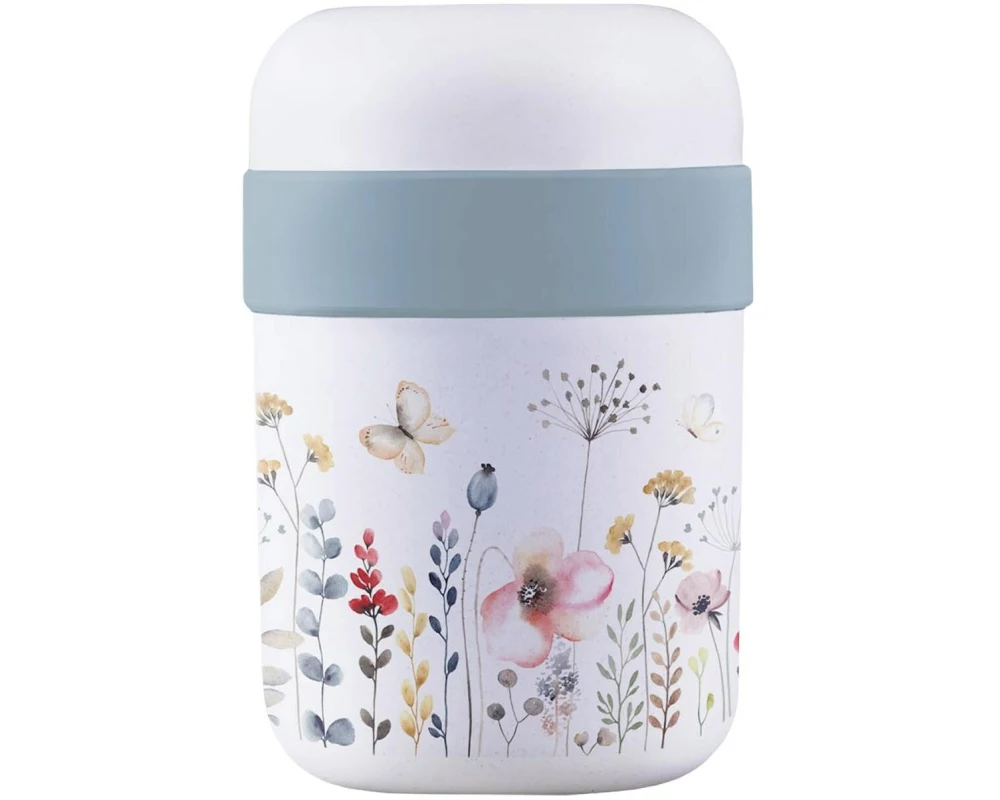BioLoco Lunchpot Watercolor flowers Mehrfarbig/Weiss