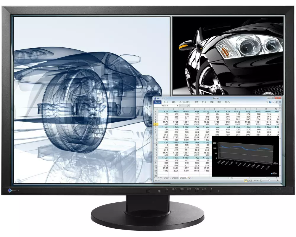EIZO Monitor EV2430W-Swiss Edition