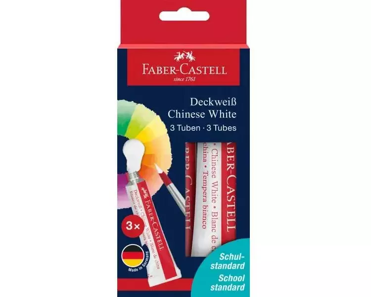 Faber-Castell Plakatfarbe Deckweiss 7.5 ml, Weiss