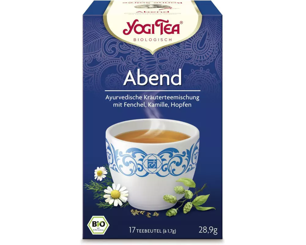 Yogi Tea Teebeutel Bio Kräutertee Abend Pack 17 x 1.7 g