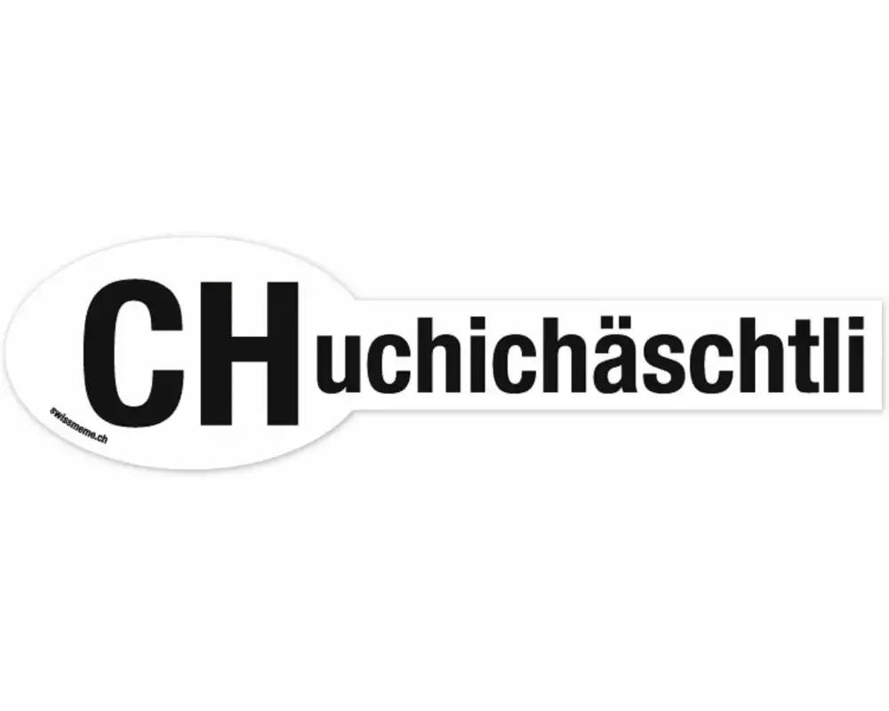 Swissmeme Sticker «CHuchichäschtli» 29 x 7.5 cm