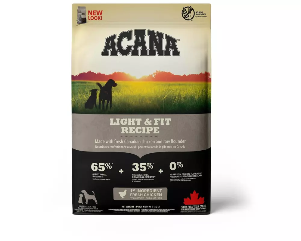 Acana Trockenfutter Light & Fit Recipe, 6 kg