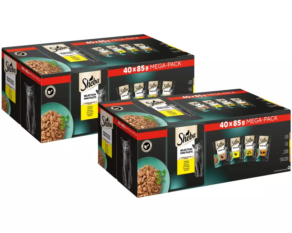 Sheba Nassfutter Sélection in Sauce 2x 40 x 85 g