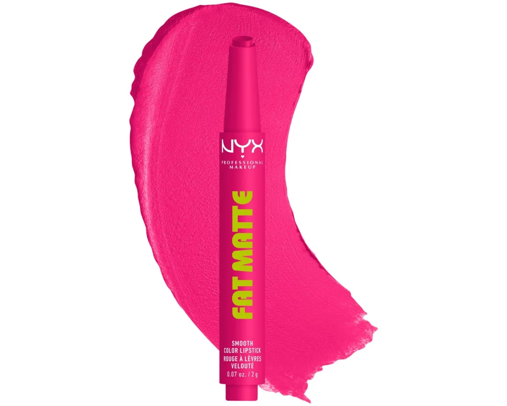 NYX Professional Makeup Lippenstift Fat Matte Smooth 13 Fluffy Fuchsia