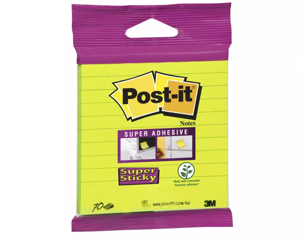 Post-it Notizzettel Post-it Super Sticky Blister 10 x 10 cm Gelb