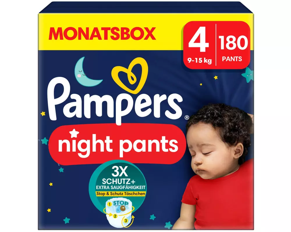 Pampers Nachtwindeln Baby Dry Night Pants Grösse 4