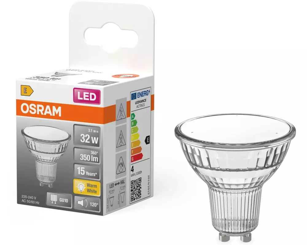 OSRAM Lampe LED STAR PAR16 50 4.3W Warmweiss (WW)