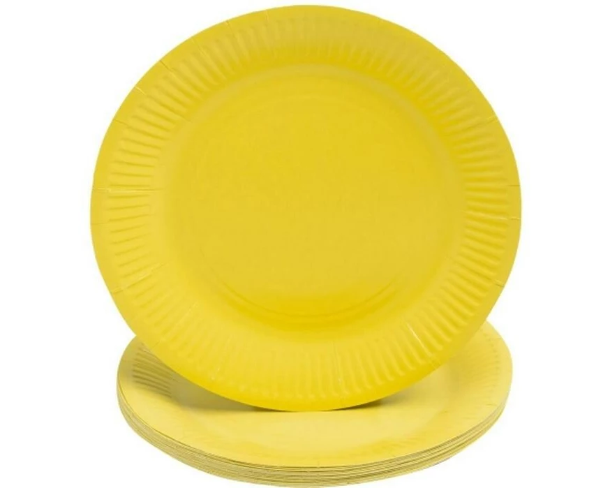 PRO nappe Einwegteller Gelb 20 Stück