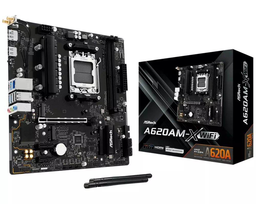 ASRock Mainboard A620AM-X WiFi
