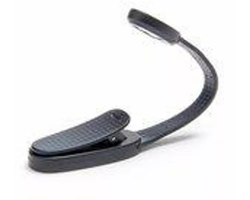 Flexilight Xtra (Schwarz) - 2-LED Leselampe mit Klammer - extralanger Hals - Geschenk für Leser, Buchliebhaber - Deutsche Ausgabe