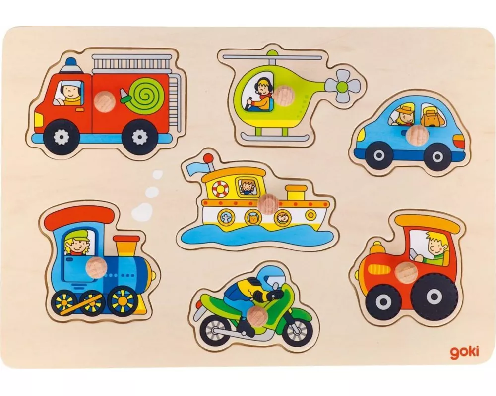 Steckpuzzle Verkehrsmittel