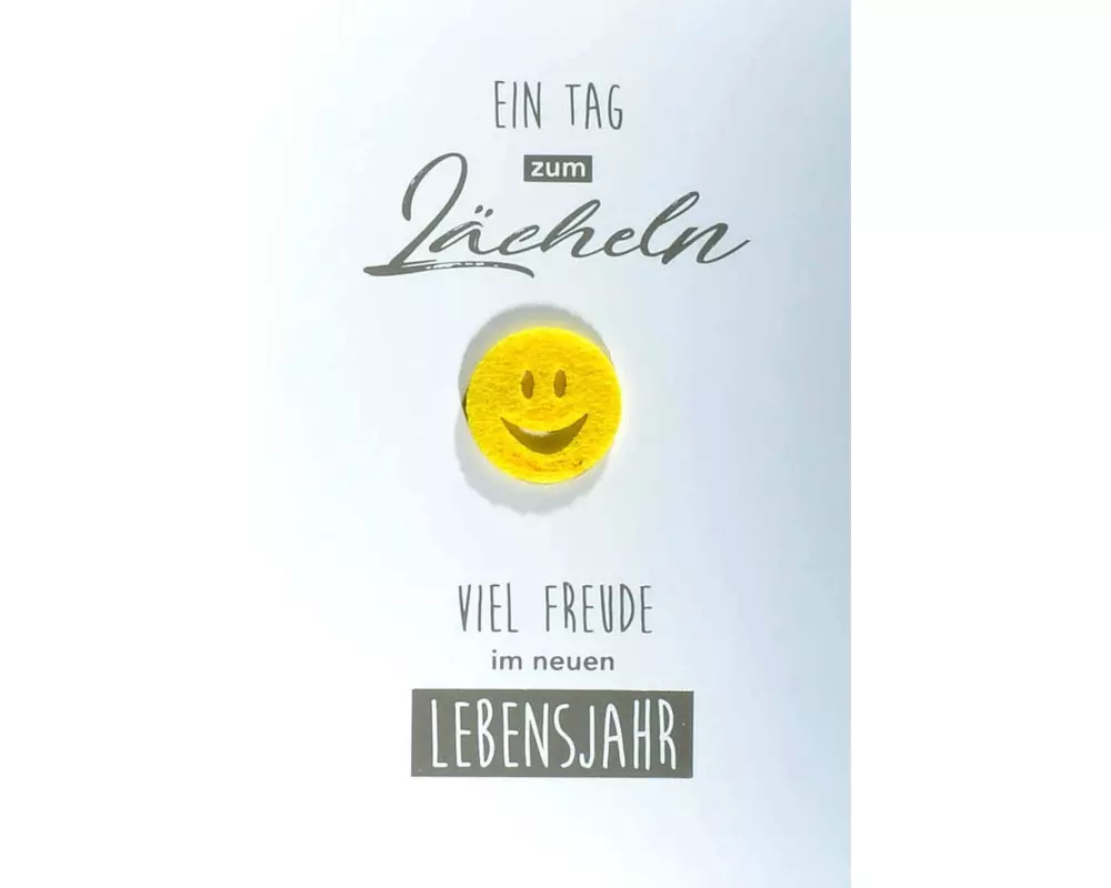 ABC Geburtstagskarte Smiley