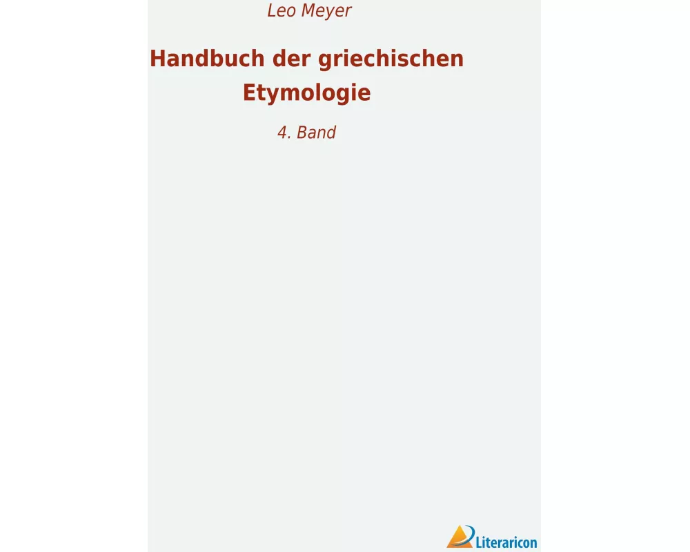 Handbuch der griechischen Etymologie