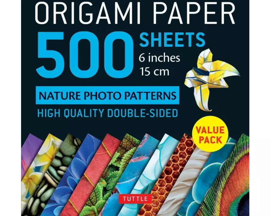 Origami Paper 500 sheets Nature Photo Patterns 6" (15 cm)