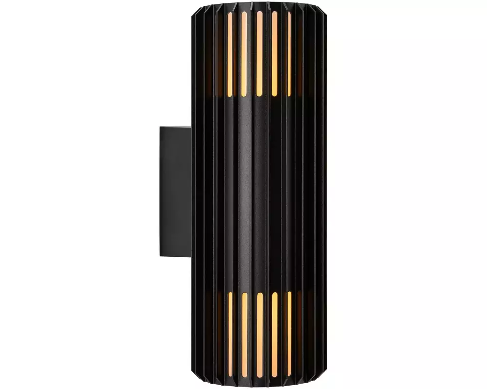 Nordlux Wandleuchte Aludra Double 2 x 15W, E27, IP54, schwarz
