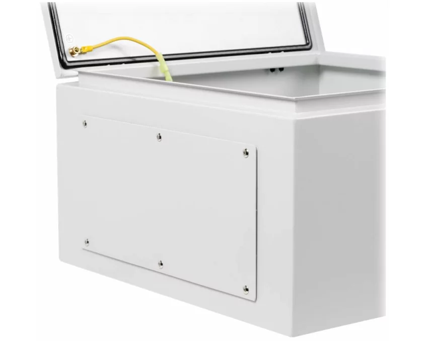 EATON TRIPPLITE SmartRack, Outdoor, Industrial, Enclosure, with, Lock, NEMA, 4, Surface, Mount, 18x18x10inch, Gray