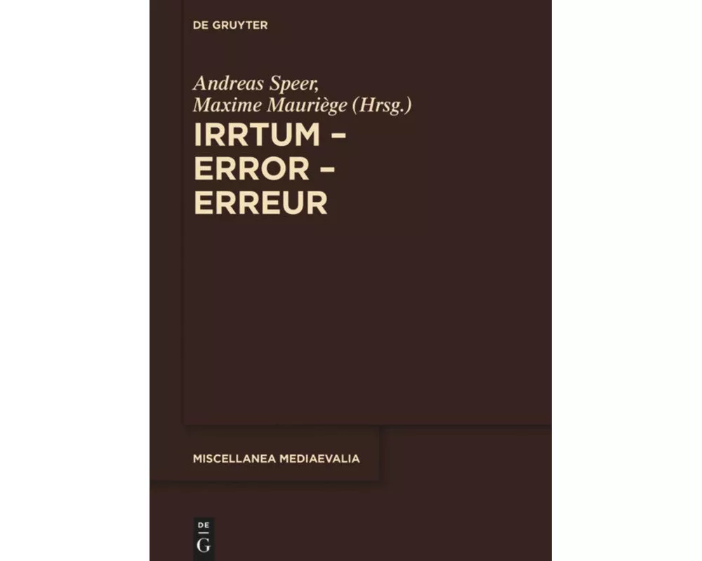 Irrtum - Error - Erreur