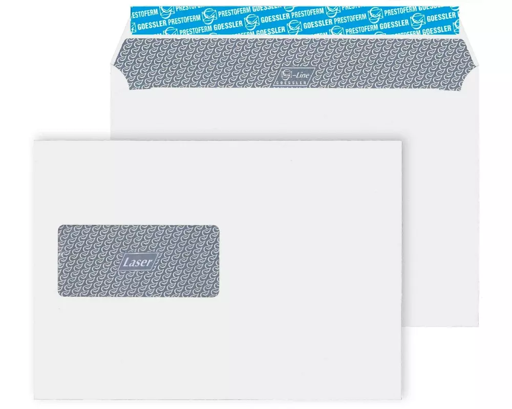 Goessler Couvert mit Fenster G-Line Laser C5, Links, 500 Stück