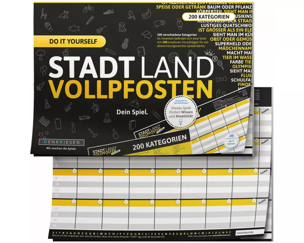 Stadt Land Vollpfosten - Do It Yourself-edition