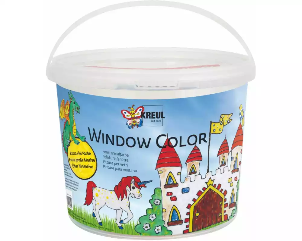 Kreul Fensterfarbe Window Color Set Burg 125 ml mit Zubehör