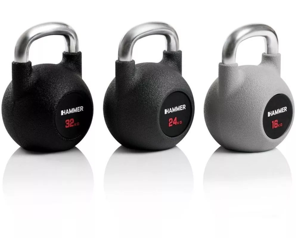 HAMMER Kettlebell Competition 16 kg Gusseisen Grau