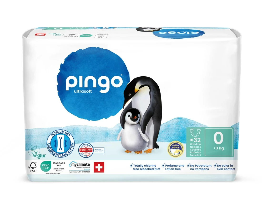 Pingo Ökowindeln Grösse 0, XS