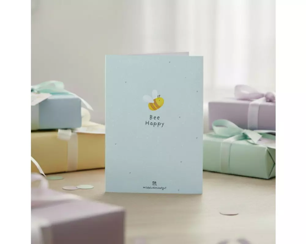 Die Stadtgärtner Glückwunschkarte Bee Happy A6