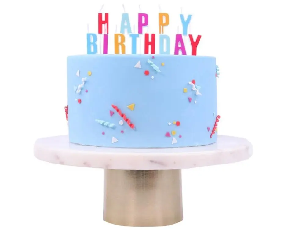PME Kerze Happy Birthday Mehrfarbig, 1 Stück