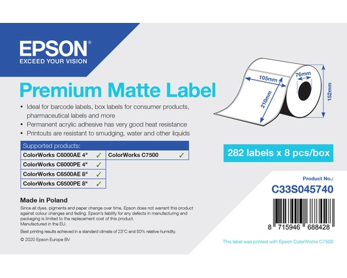 PREMIUM MATTE LABEL DIE-CUTROLL