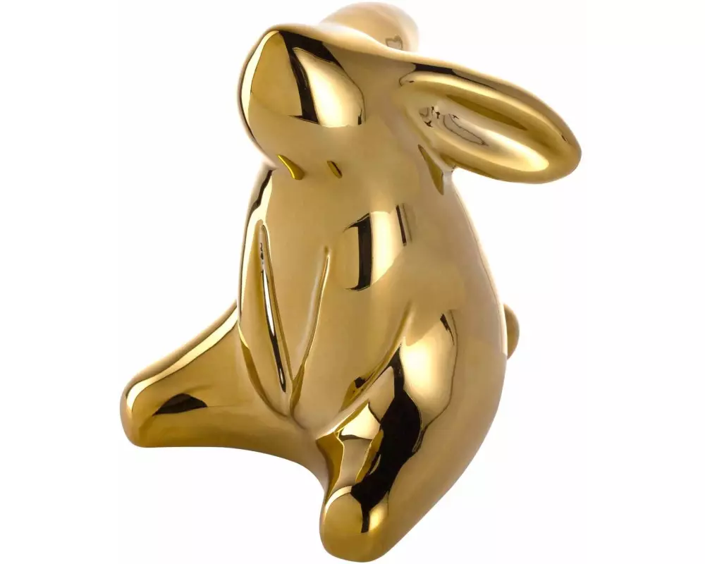 Leonardo Aufsteller Hase Lolle 10 cm, Gold