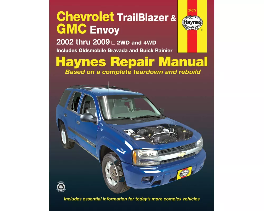 Chevrolet TrailBlazer, TrailBlazer EXT, GMC Envoy, GMC Envoy XL, Oldsmobile Bravada & Buick Rainier with 4.2L, 5.3L V8 or 6.0L V8 engines (2002 -2009)