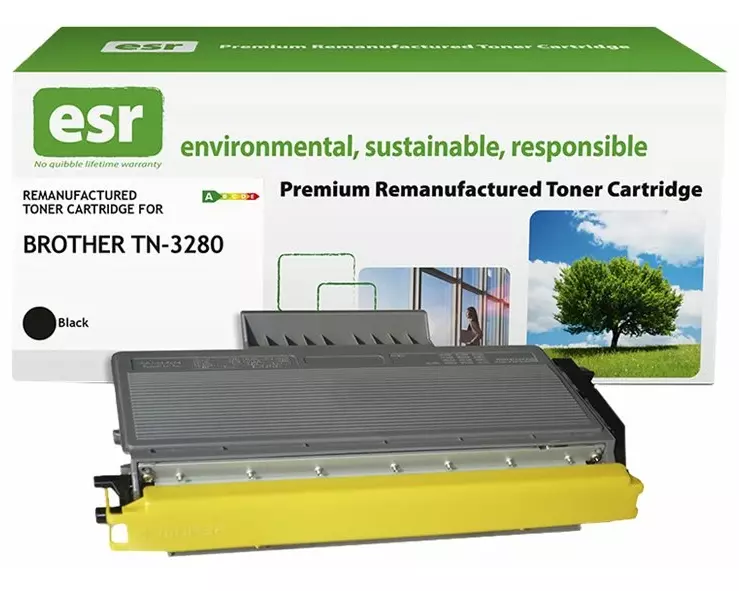 ESR Toner cartridge compatible with Brother TN-3280BK black remanufactured 11.000 pages