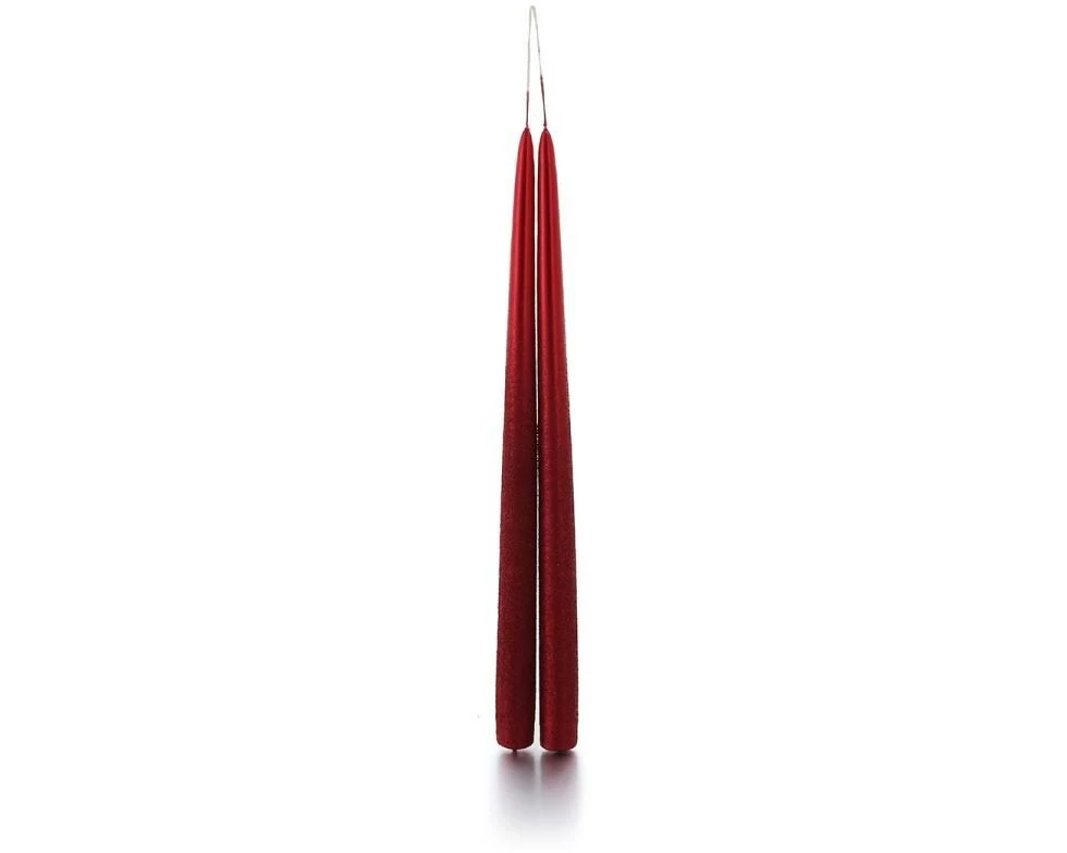balthasar Etoilekerze Lina 2 x 33 cm, Rot, 2 Stück