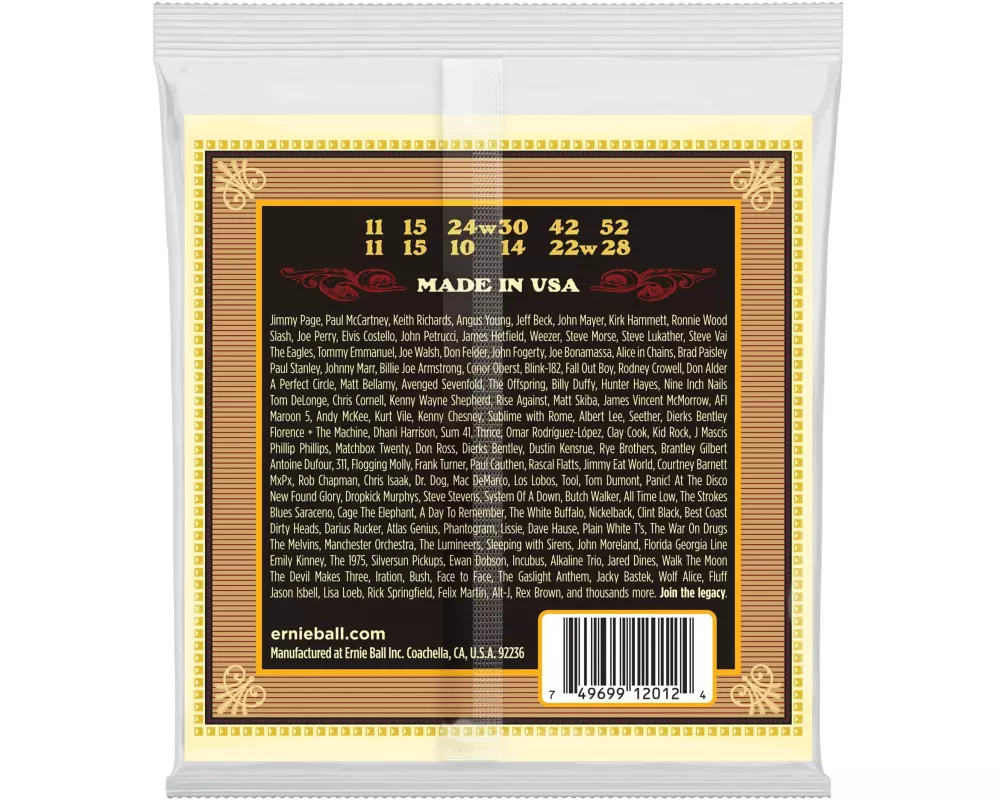 Ernie Ball Gitarrensaiten 2012 Earthwood Bronze – Medium 11-52