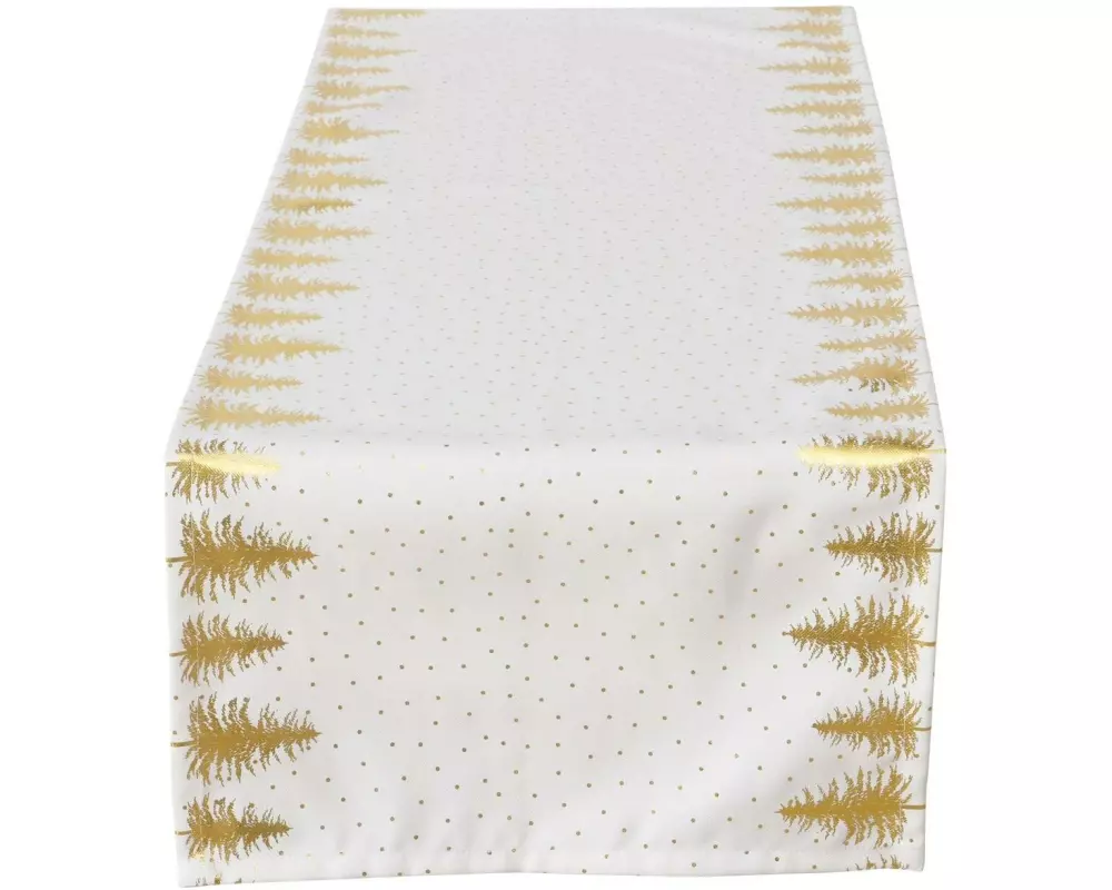 Boltze Tischläufer Platina Textil, 138.6 x 39.6 cm