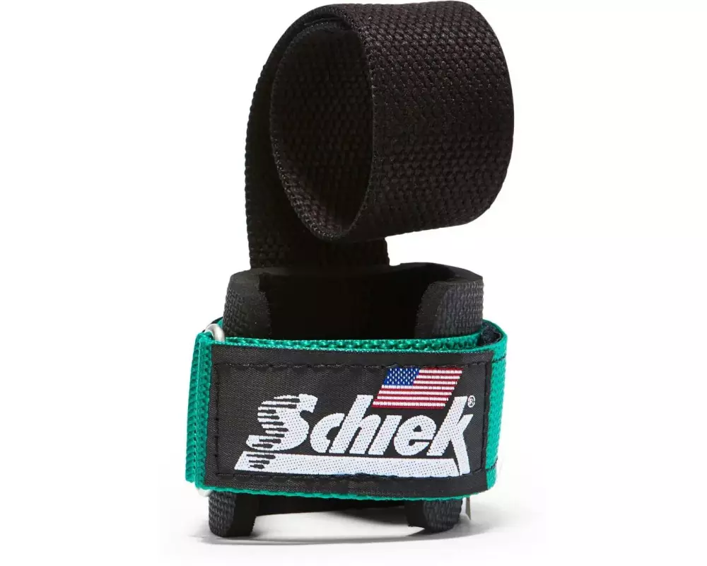 Schiek Sports Deluxe Powerlifting Zughilfen, Grün One Size