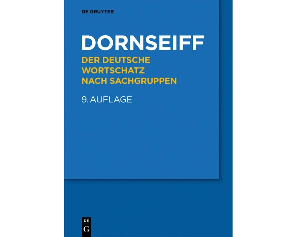 Der deutsche Wortschatz nach Sachgruppen