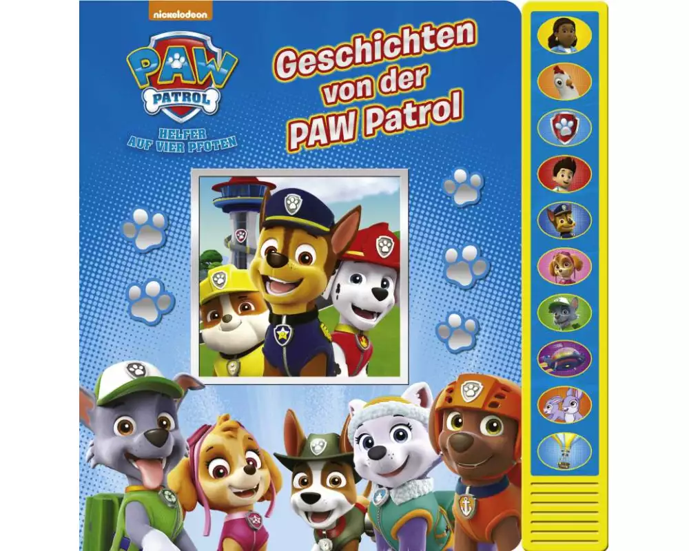 Vorlese-Pappbilderbuch mit Sound, PAW Patrol, Geschichten von der PAW Patrol