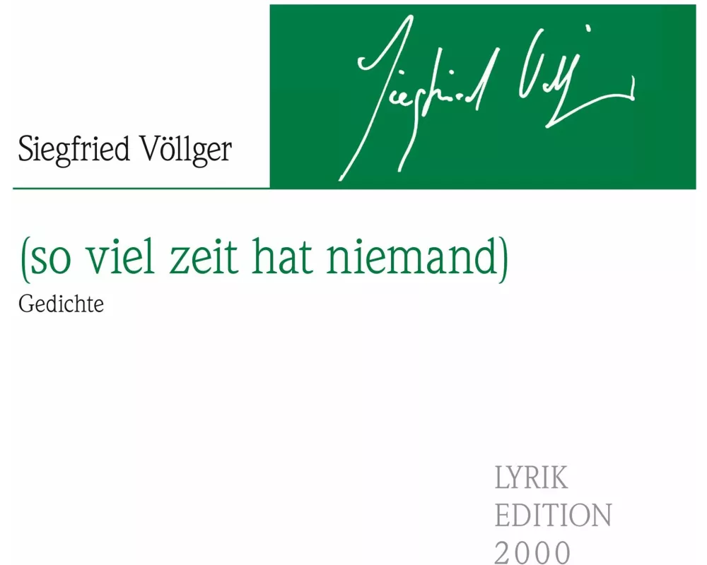 (so viel zeit hat niemand)