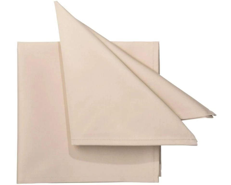 Pichler Stoffserviette Solid 45 cm x 45 cm, 6 Stück, Beige