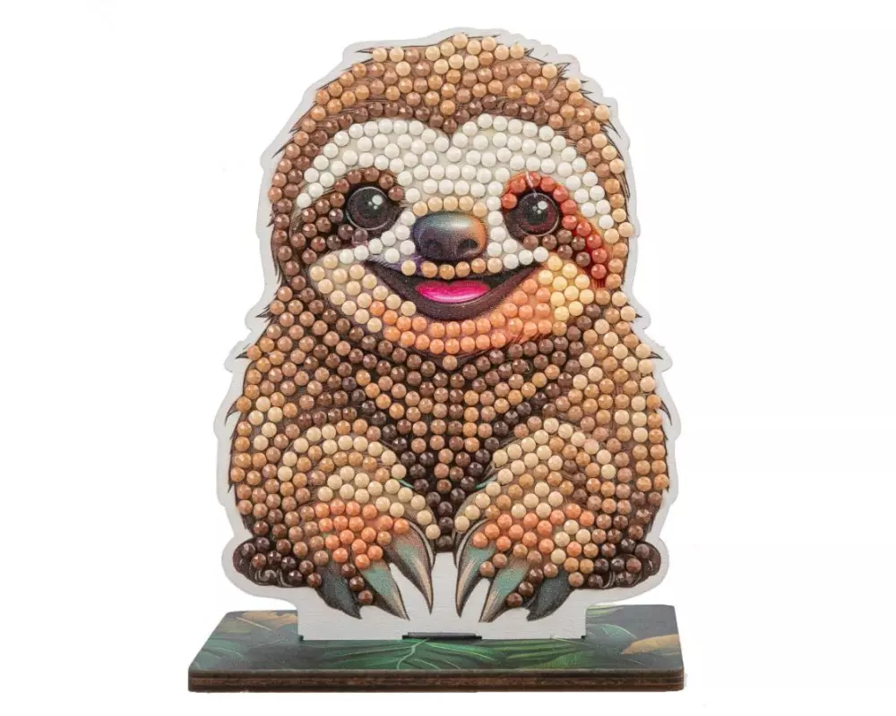 CRAFT Buddy Bastelset Sloth Crystal Art Wildlife Buddies