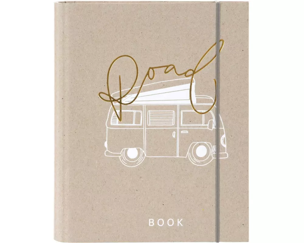 Goldbuch Ringbuch Road Trip Braun