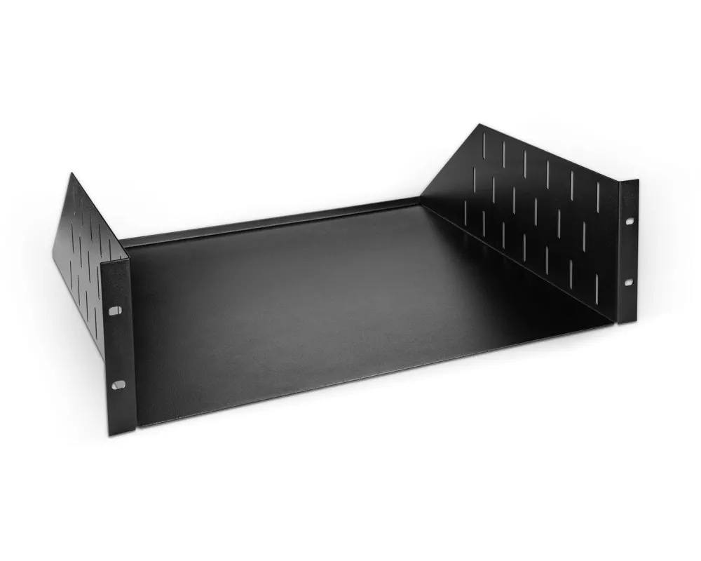 Adam Hall RACK TRAY 03 3 HE Stahl 375 mm tief Schwarz