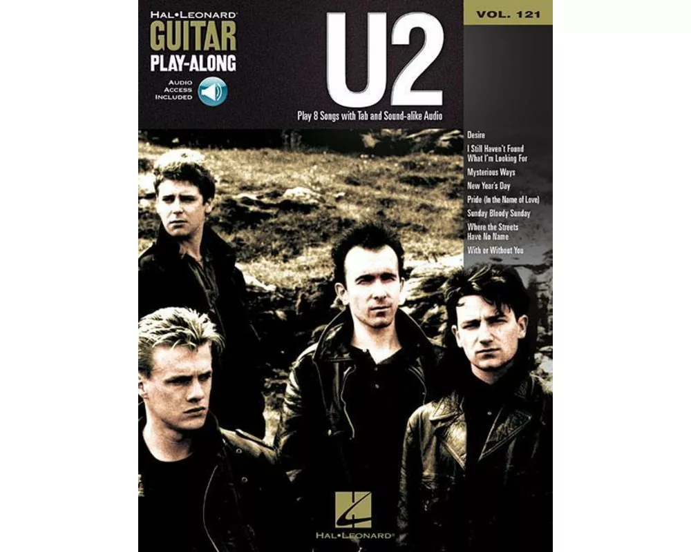 U2: Guitar Play-Along Volume 121 Book/Online Audio