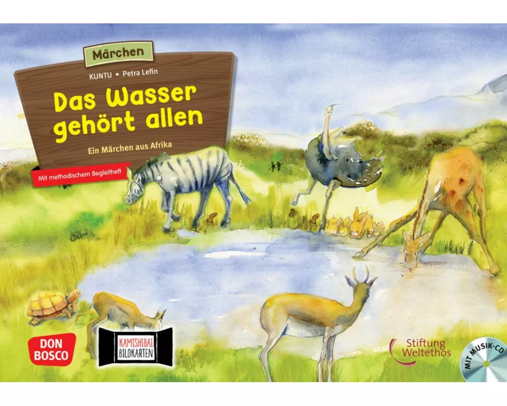 Das Wasser gehört allen. Ein Märchen aus Afrika, m. Audio-CD. Kamishibai Bildkartenset