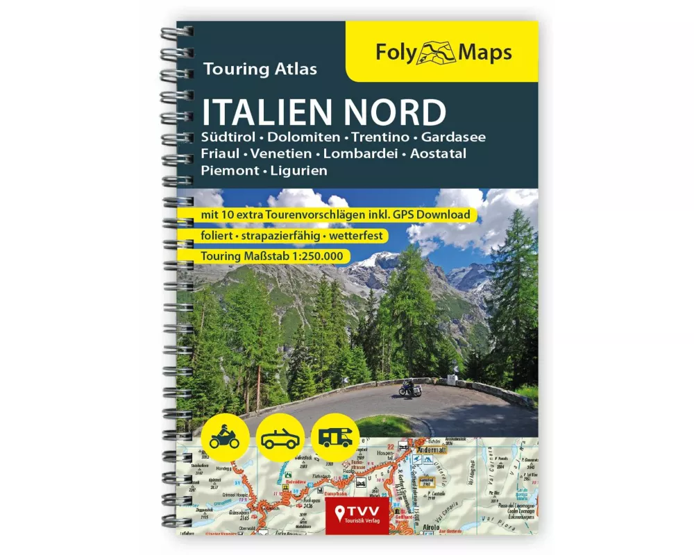 FolyMaps Touring Atlas Italien Nord 1:250.000