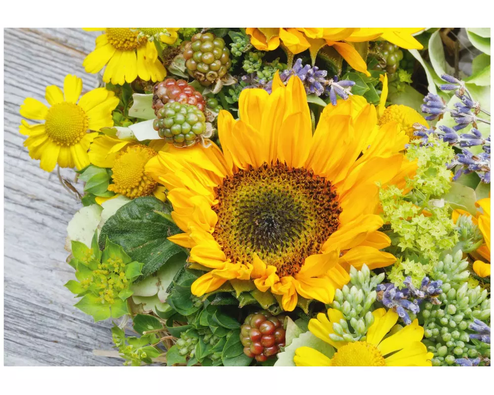 Natur Verlag Motivkarte Sonnenblumenbouquet 17.5 x 12.2 cm