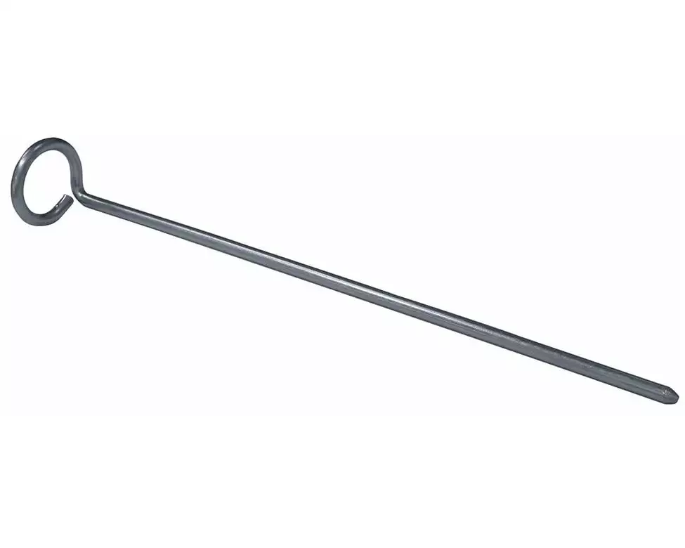 High Peak Stahl-Hering Ringkopf Erdnagel, 200 x 4 mm